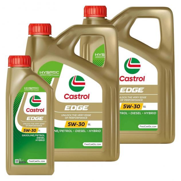 9 Litri Castrol EDGE 5W30 LL Olio Motore Sintetico