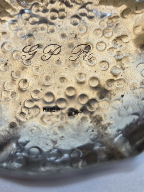 Ciotola piccola, argentata, bombata, anni '50/'60. - Foto 3
