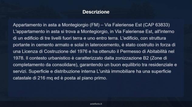 Immobile in asta di 216 m² con più di 5 locali in vendita a Montegiorgio - Foto 13