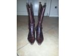 STIVALI USATI POCHISSIMO,DA DONNA,IN VERA PELLE,MADE IN ITALY,STILE COW GIRL TEX