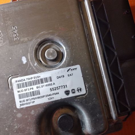 CENTRALINA MOTORE FIAT PANDA 1.3 MJT55257731 MJD8F3.P8 BC.011592.A - Foto 3
