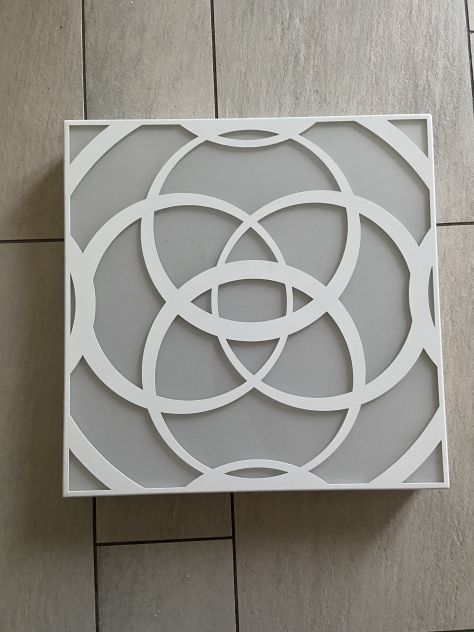 Plafoniera al soffitto in vetro bianco - Foto 3
