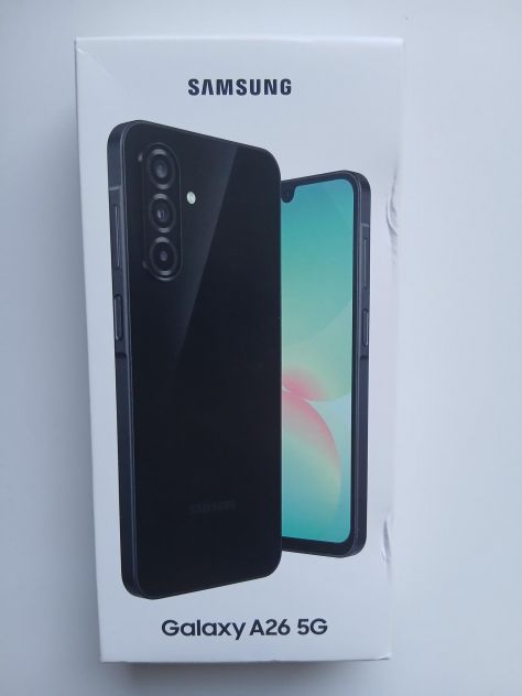 SAMSUNG GALAXY A26 5G (128GB / 6GB RAM) - BLACK (NERO) NUOVO E SIGILLATO