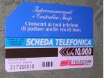 SCHEDA TELEFONICA ITALIA 34