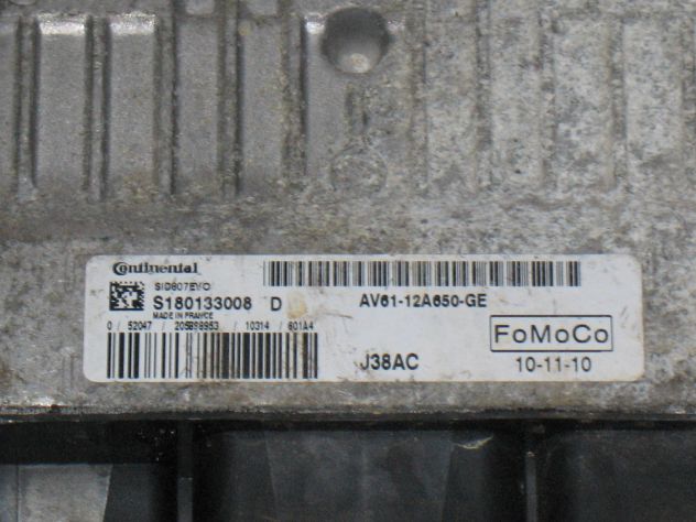 S180133008D ECU FORD FOCUS C-MAX S180133008 AV61-12A650-GE SID807EVO - Foto 2