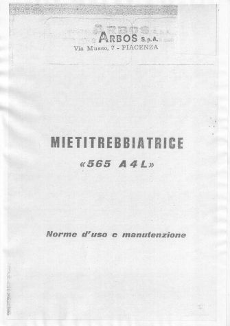 Manuali per mietitrebbiatrici Arbos - Foto 6