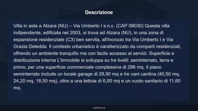 Immobile in asta di 296 m², box auto in vendita a Atzara - Foto 11