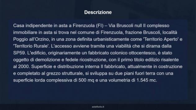 Immobile in asta di 500 m² con più di 5 locali in vendita a Firenzuola - Foto 12