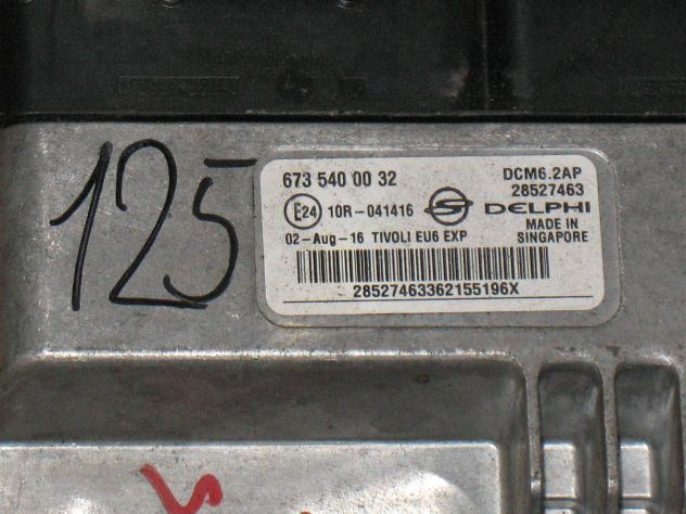 6735400032 ECU SSANGYONG TIVOLI 1.6 DCM6.2AP 6735400032 28527463 - Foto 2