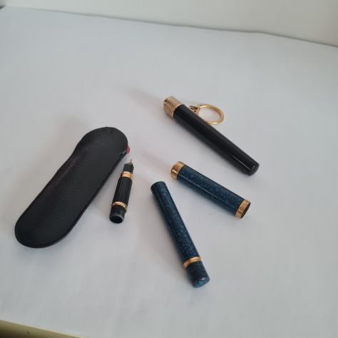 Penna stilografica Waterman Lady anni 80 pennino F , laccata marmorizzata. - Foto 2