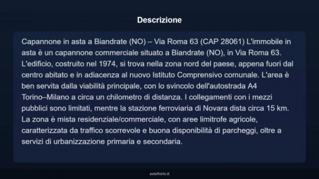 Immobile in asta di 1809 m² in vendita a Biandrate - Foto 4