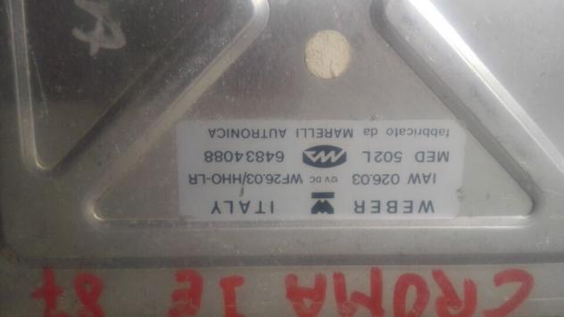 Centralina motore per FIAT CROMA Iniezione 1987 WEBER 64834088 - Foto 2