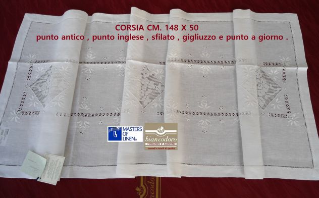Ricamo fatto a mano , centri corsie contro mobili fasce strisce 2 modelli - Foto 10