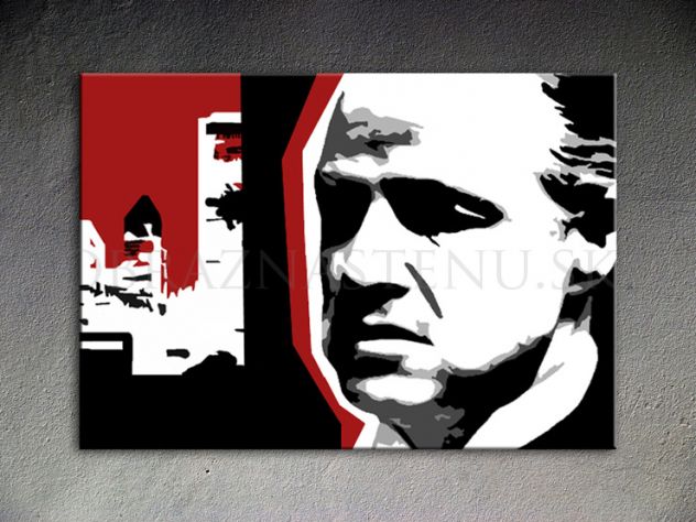 Quadro Il Padrino dipinto a mano The Godfather - Foto 2