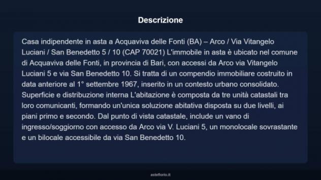 Immobile in asta di 80 m² in vendita a Acquaviva delle Fonti - Foto 3