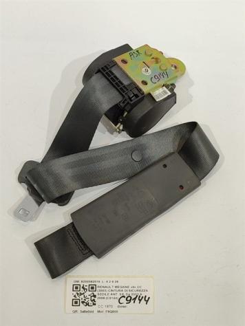 CINTURA DI SICUREZZA ANTERIORE SINISTRA RENAULT Megane Cabrio 8200562519 F9Q800 (0210)