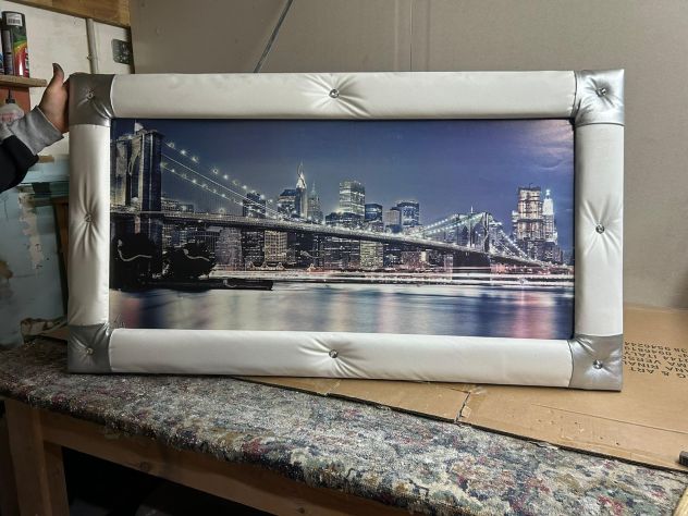 Quadro ecopelle barocco moderno sacra famiglia paesaggio frutta con spedizione - Foto 6