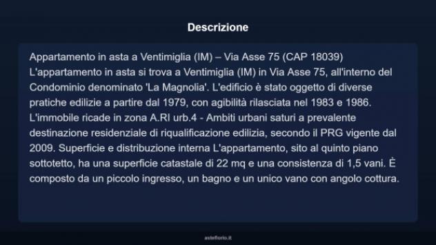 Immobile in asta di 22 m² in vendita a Ventimiglia - Foto 4