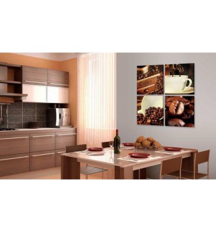 Quadro Con Il Caffè - 4 Quadri - ARREDALACASA - Foto 2