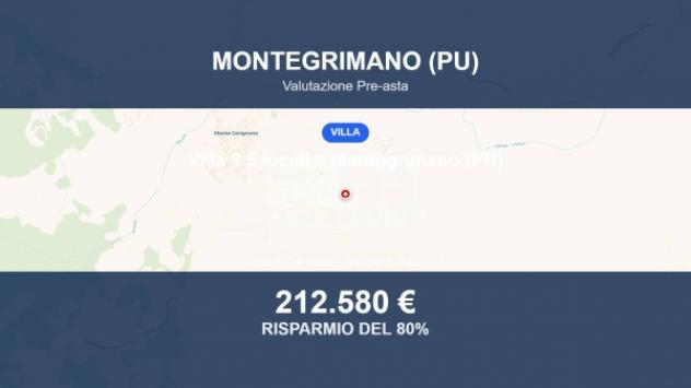 Immobile in asta di 273 m² con più di 5 locali e box auto in vendita a Monte Cerignone