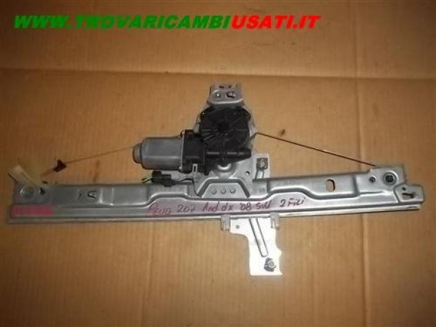 ALZACRIST. ANT.DX. 2 FILI PEUGEOT 207 SW  Carrozzeria  Lamierati esterni  Porte  Alzacristallo por PEUGEOT - 207 3 porte / 5 porte - 01-04-2006 - 01-0