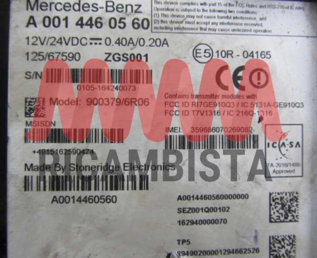 A0014460560 Mercedes Actros centralina - Foto 2