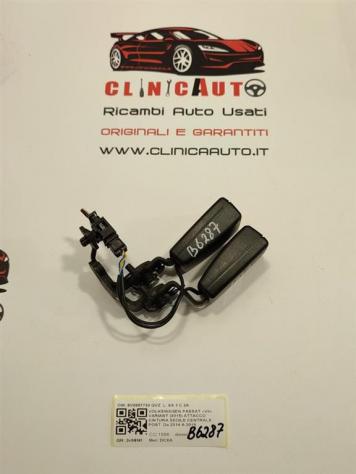 AGGANCIO CINTURA DI SICUREZZA POSTERIORE VOLKSWAGEN Passat Variant B8 (3G5, CB5) 8V0857739 QVZ DCX (14) - Foto 2