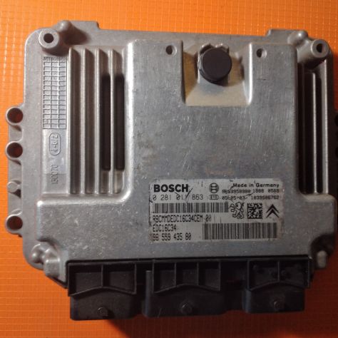 CENTRALINA MOTORE ECU PEUGEOT 307 C4 1.6HDI BOSCH CODE: 0281011863