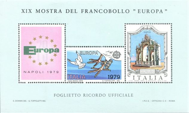NAPOLI '79 XIX MOSTRA DEL FRANCOBOLLO EUROPA