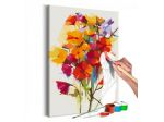 Quadro Fai Da Te 40x60 Cm. Fiori Colorati ARREDALACASA Spedizione Gratis