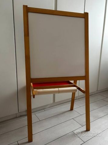 Cavalletto per bambini IKEA MÅLA (Lavagna e Rotolo Carta) - Legno - Foto 2