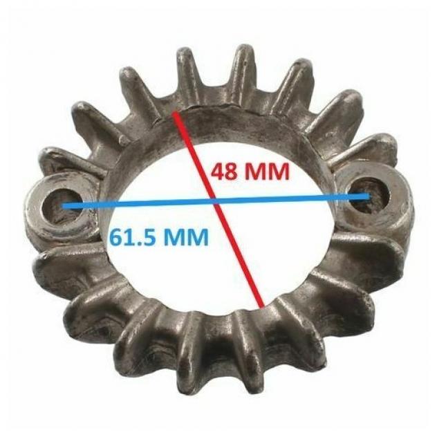 Ghiera collettore scarico 2 fori Honda CB - Foto 2