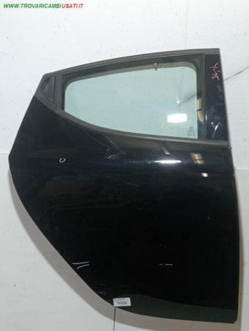PORTA POST. DX NERO MET. CON ALZ MAN/ SE 999-U1561488 Carrozzeria Lamierati esterni Porte Porta post. dx. LANCIA - NEW YPSILON - 2011 2015, LANCIA