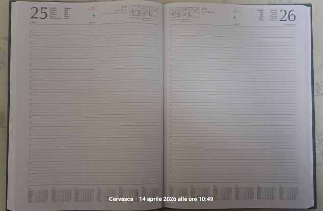 Agenda per l'anno 2026 - giornaliera - formato A4 - Foto 2