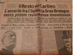 COPIA ORIGINALE DE IL RESTO DEL CARLINO DOM. 17 APRILE 1938