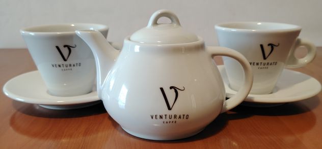 Servizio da tè the cappuccino per 2 persone Venturato – 7 pezzi ceramica - Foto 4