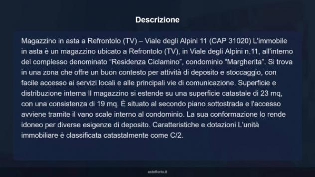 Immobile in asta di 23 m² in vendita a Refrontolo - Foto 5