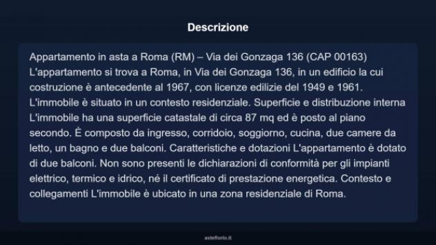 Immobile in asta di 87 m² in vendita a Roma - Foto 4