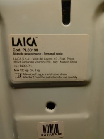 Bilancia Laica portata 130 Kg - Foto 2