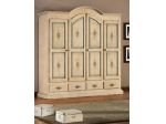 Armadio 4 ante 4 cassetti laccato decorato cod 7019