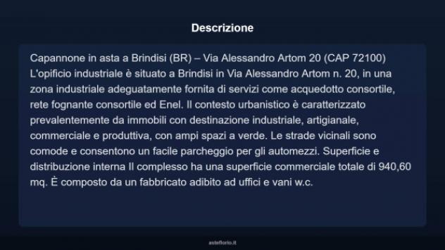 Immobile in asta di 940 m² in vendita a Brindisi - Foto 3