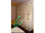 Armadio stile barocco foglia oro avorio camera da letto classica con spedizione