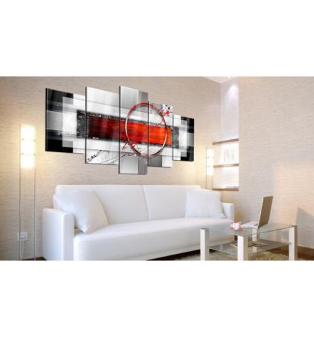 Quadro Elegante Bordeaux Con Vetro Acrilico Cm.100x50 E 200x100 - Foto 2