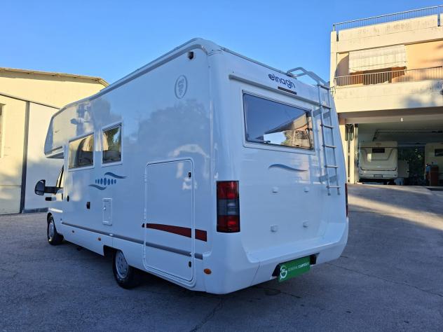 CAMPER ELNAGH DUCATO MANSARDATO 6 POSTI DINETTE GARAGE LETTO MATRIMONIALE CLIMATIZZATORE FOTOVOLTAICO CAMPEGGIO USATI 1790 - Foto 3