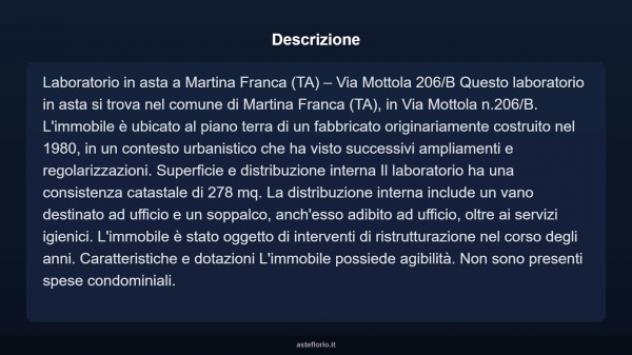 Immobile in asta di 278 m² in vendita a Martina Franca - Foto 3