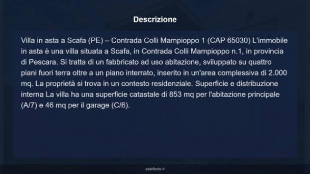 Immobile in asta di 853 m² con più di 5 locali e box auto in vendita a Scafa - Foto 7