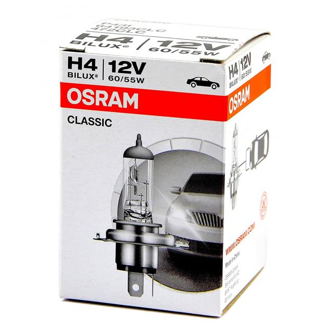 Kit 4 Lampade Osram H4 Classic 55/60W 64193CLC