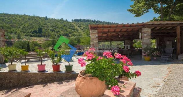 Splendido casale in pietra con piscina privata a Castellina in Chianti, Toscana. - Foto 4