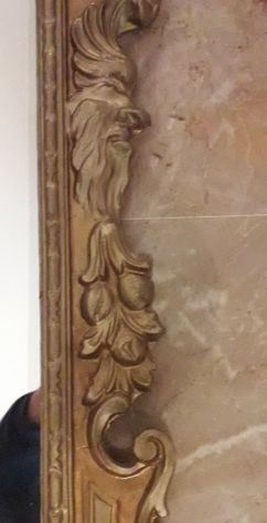 Specchio con cornice dorata - Foto 4