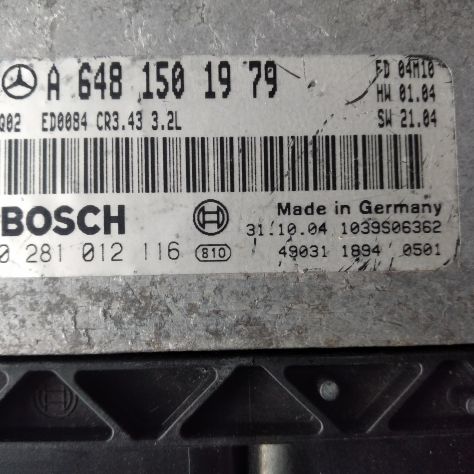 Centralina motore Bosch Mercedes-Benz, 0281012116, 0 281 012 116, A6481501979, - Foto 7
